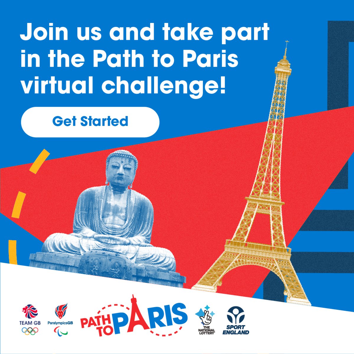 Just 60 days to go! 🇫🇷 A brand new virtual challenge, Path to Paris, allows schools, community groups or families to set up teams for children to take part, completely for FREE! 🤸 For more info and sign up please visit: getset.co.uk/pathtoparis #Paris2024 @GetSetCommunity