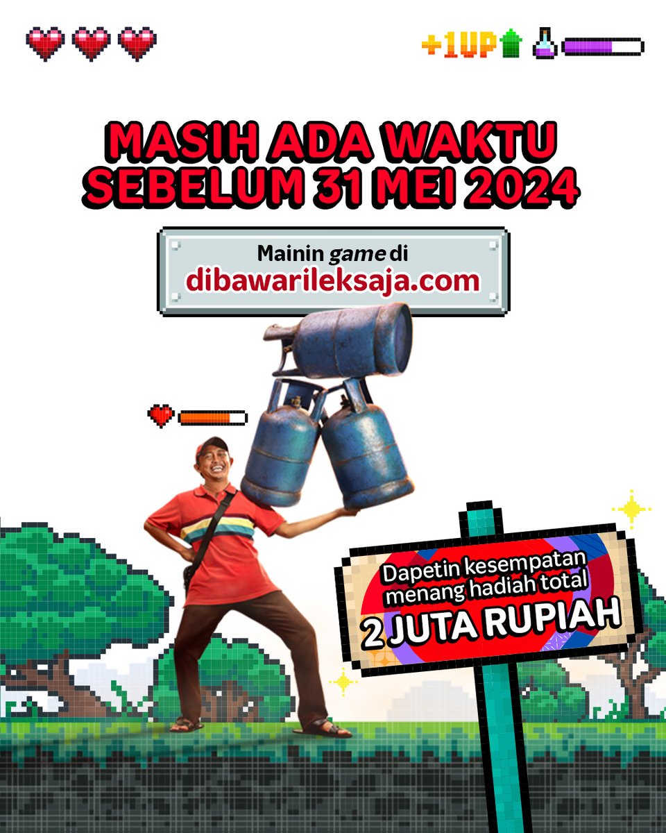 Yuk yuk yuk main! Masih ada kesempatan nih buat menangin hadiah total 2 Juta Rupiah! Cek juga syarat lainnya: ♥️Tulis username IG dalam game ♥️Follow IG @telkomsel ♥️Pastikan nomor Telkomsel kamu aktif ♥️Akun Instagram tidak di-private #TelkomselLite #DibawaRileksaja