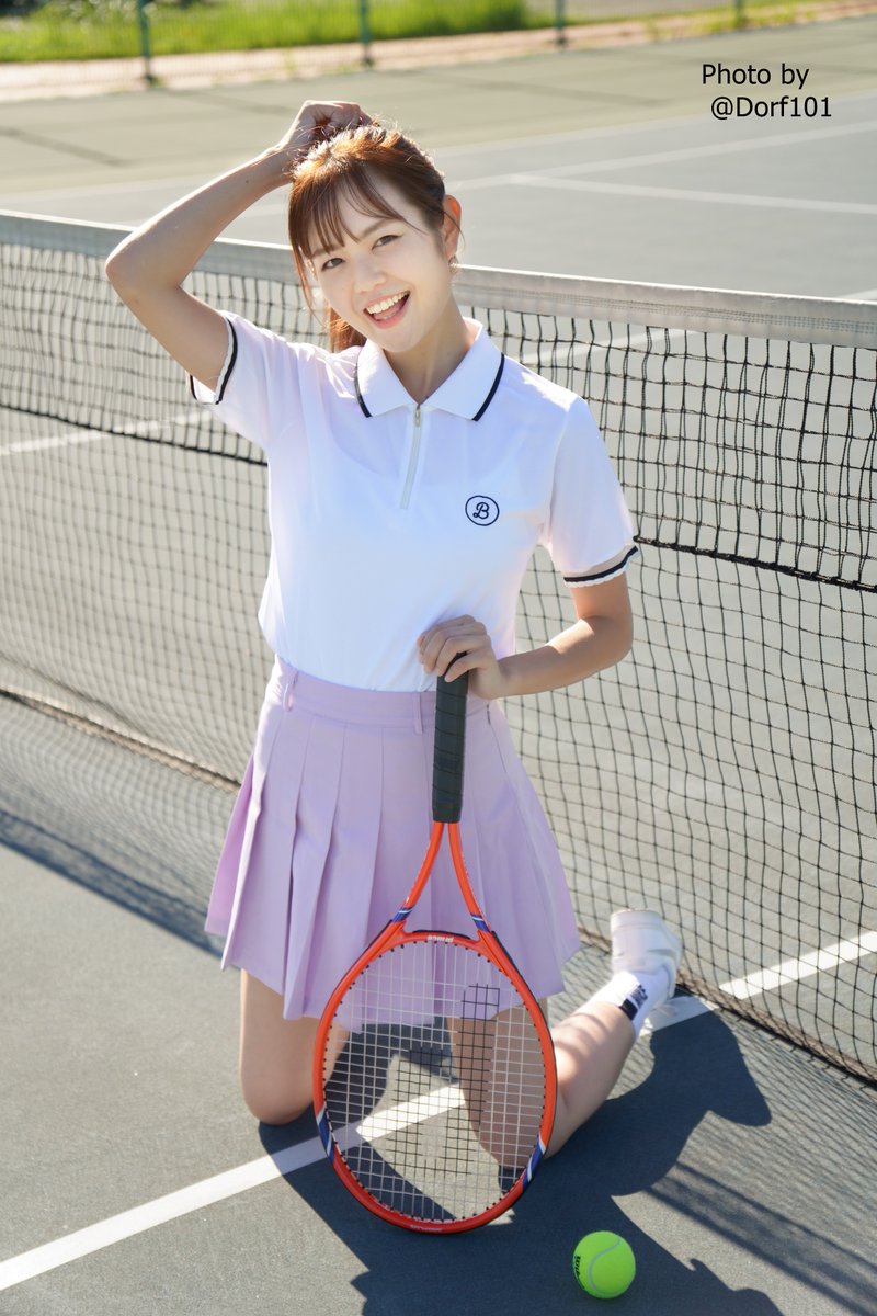 今日の #毎日あゆみん どれにしようかな～、と探していたら、去年撮ったテニスウェアの写真、アップしていないのが沢山あるのに気づいたので今日はこれで。 この衣装も可愛かった😍