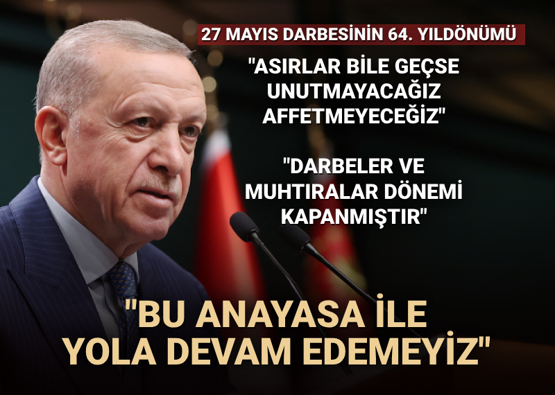 İSRAİL'İN REFAH SALDIRISI Cumhurbaşkanı Erdoğan: Netanyahu daha fazla kanla siyasi ömrünü uzatamaz 🔸27 MAYIS DARBESİ 'Asırlar bile geçse unutmayacağız, affetmeyeceğiz' 🔸YENİ ANAYASA 'Bu anayasa ile yola devam edemeyiz' ntv.com.tr/turkiye/cumhur…