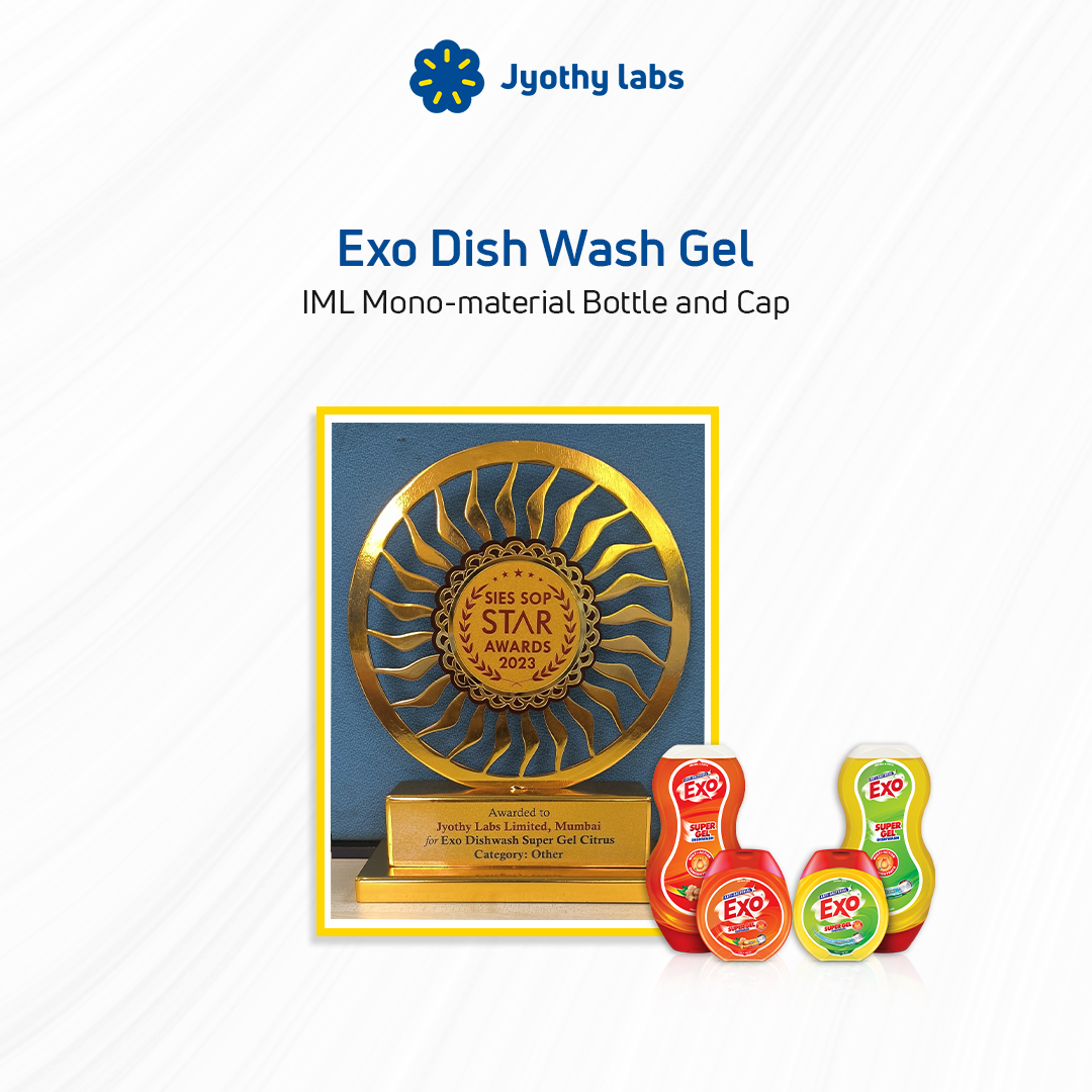 We are excited to share EXO’s Packaging Excellence win at the SIES SOP Awards 2023! 

We bagged the award under the Packaging Material and Components Category for Exo Dish Wash Bar and the Others Category for Exo Dish Wash Gel.

#PackagingExcellence #Innovation #Sustainability