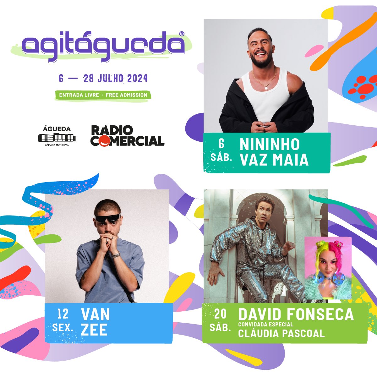 Mais 3 nomes anunciados para a edição #agitagueda 2024 

<a href="/nininhovazmaia/">Nininho vaz Maia</a> <a href="/davidfonseca/">David Fonseca</a> <a href="/sebasvanzee/">Van Zee</a>