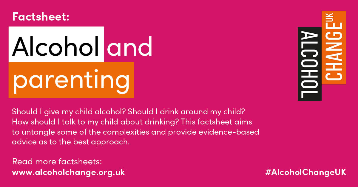 We want to do our best for our children but sometimes we aren't too sure what that is. We may feel ill-informed, or like we’re drowning in too much information. Read our factsheet exploring FAQ's that parents tend to ask about alcohol and young people: alcoholchange.org.uk/alcohol-facts/…