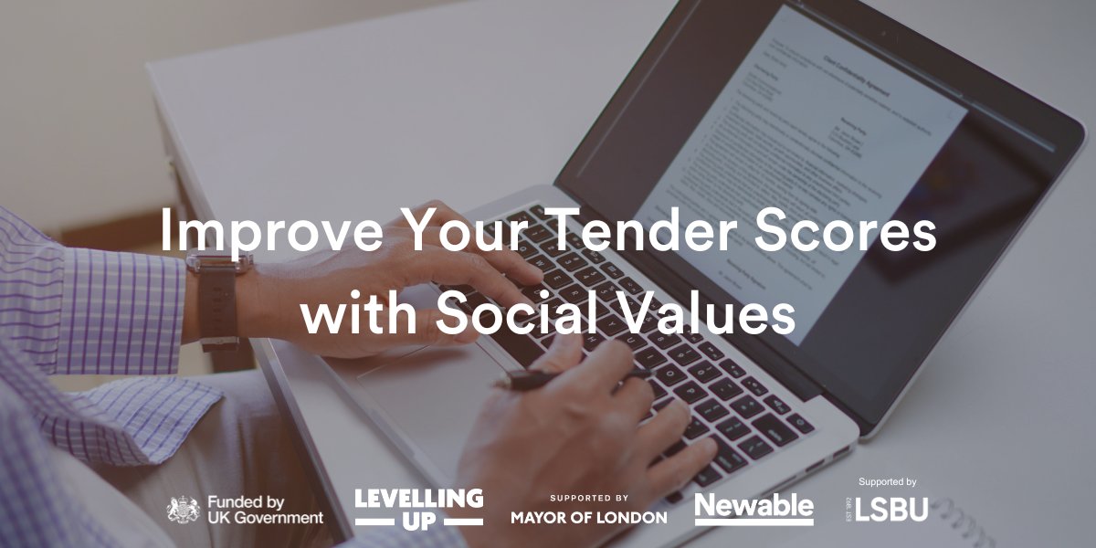 Join us & @Newable in Croydon for a workshop crucial for winning public sector contracts in London! This Wednesday from 10AM-12PM, learn how to enhance tender scores through social value & how to strengthen your overall response strategies. REGISTER ➡️ events.newable.co.uk/events/1191/im…