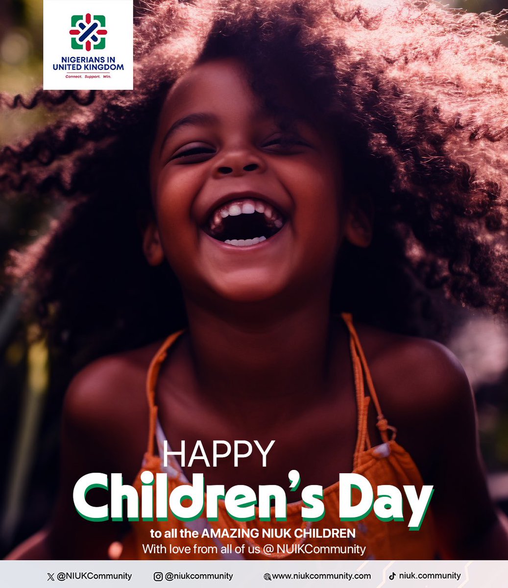 NIUKCommunity's tweet photo. HAPPY Children's Day to all the AMAZING NIUK CHILDREN! 🎉

With love from all of us @NUIKCommunity

#ChildrensDay #NIUKCommunity #CelebrateKids https://t.co/SpwY7rrBdC