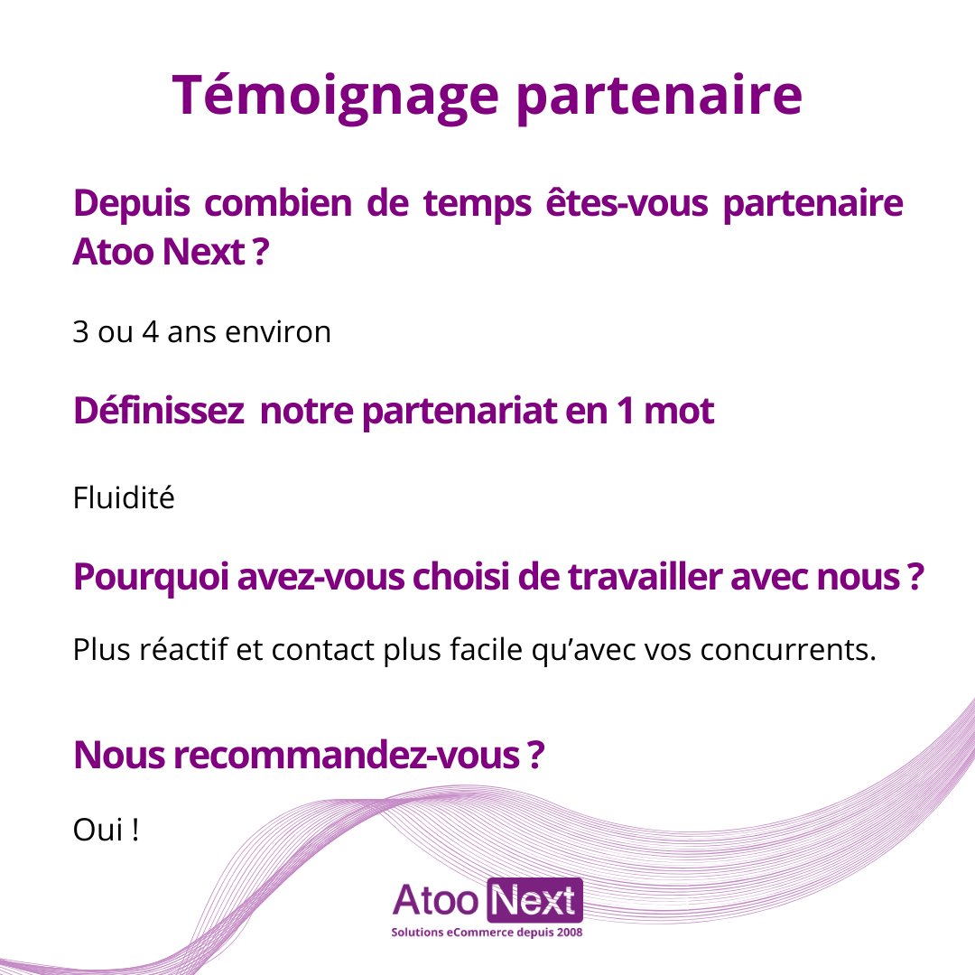 Nous avons recueilli le #témoignage de Marie Pruja, service qualité chez POMARÈDE informatique🤝
 
Basé à Montpellier, intégrateur EBP depuis 2004 et #partenaire Atoo Next, accompagne tout type d’entreprise dans l'acquisition d'un logiciel de gestion, voici ce qu'elle dit de nous