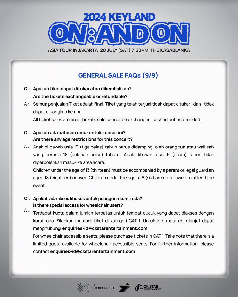 #KEY #키 #SHINee #샤이니
#2024KEYLAND #ONANDON
#KEYLANDASIATOUR #KEYLANDTOUR
#2024KEYLANDinJKT
#CKStarEntertainment #YJPARTNERS