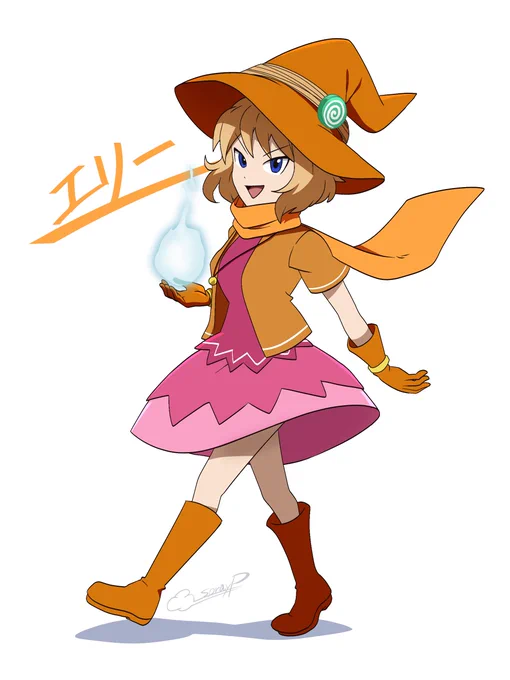 みとうさん【】宅の エリーを描いてみた。 片っぽ優遇したらエリーの方がプンプンしそうだなーって