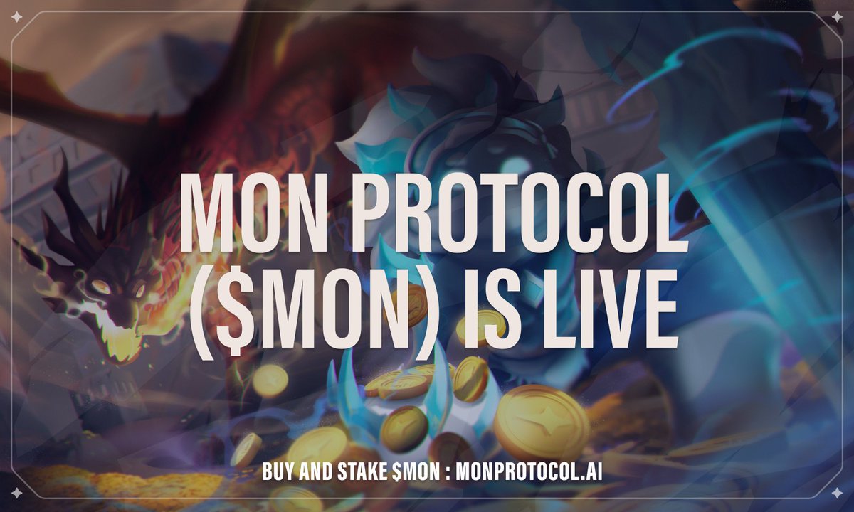 Memeland's tweet image. [TGE ⏰] FINAL QUEST IS LIVE!

➡️ stakeland.com/farming

----------

Today is the $MONday!

$MON is going LIVE at 10AM UTC today!

Top-tier exchanges like ByBit, KuCoin, HTX, Gate, etc, are all listing $MON at TGE! For more details, see the official announcement on…