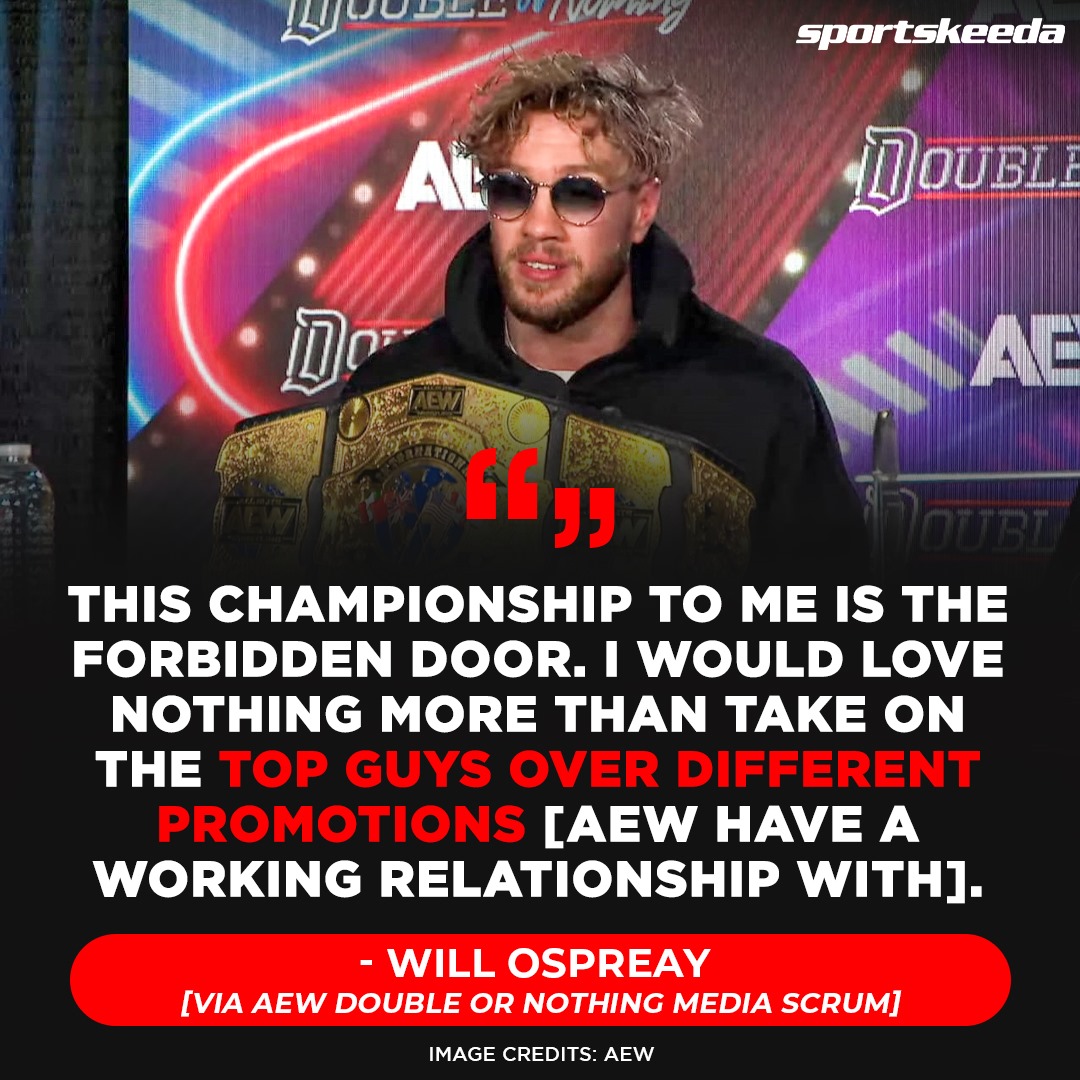 #WillOspreay wants to defend the #AEW International title globally. #AEWDoN