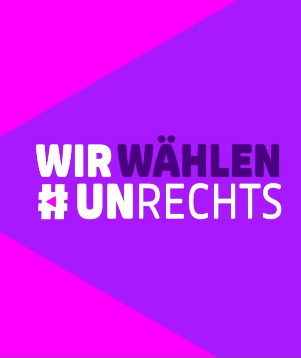 Am 9.6. ist Europawahl.
Stehen wir alle auf gegen den Rechtsruck!! Machen wir unser Kreuz für Menschlichkeit, Vielfalt, Chancengleichheit und eine zukunftsorientierte Umweltpolitik.
Wählen wir Menschen die sich für Menschen einsetzen und nicht gegen sie. Wählen wir alle #unrechts