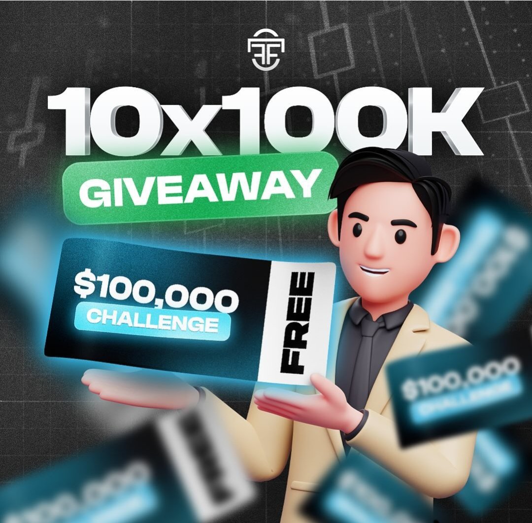 10x100K ACCOUNT GIVEAWAY 🎁 🎁. RULES TO ENTER 👀 -Follow @TheForexFunder 💙 -Like & retweet 🌟 -Tag 3 friends 🧍 •join our telegram t.me/TheForexFunder… Winners will be announced in 15days⏰⏰