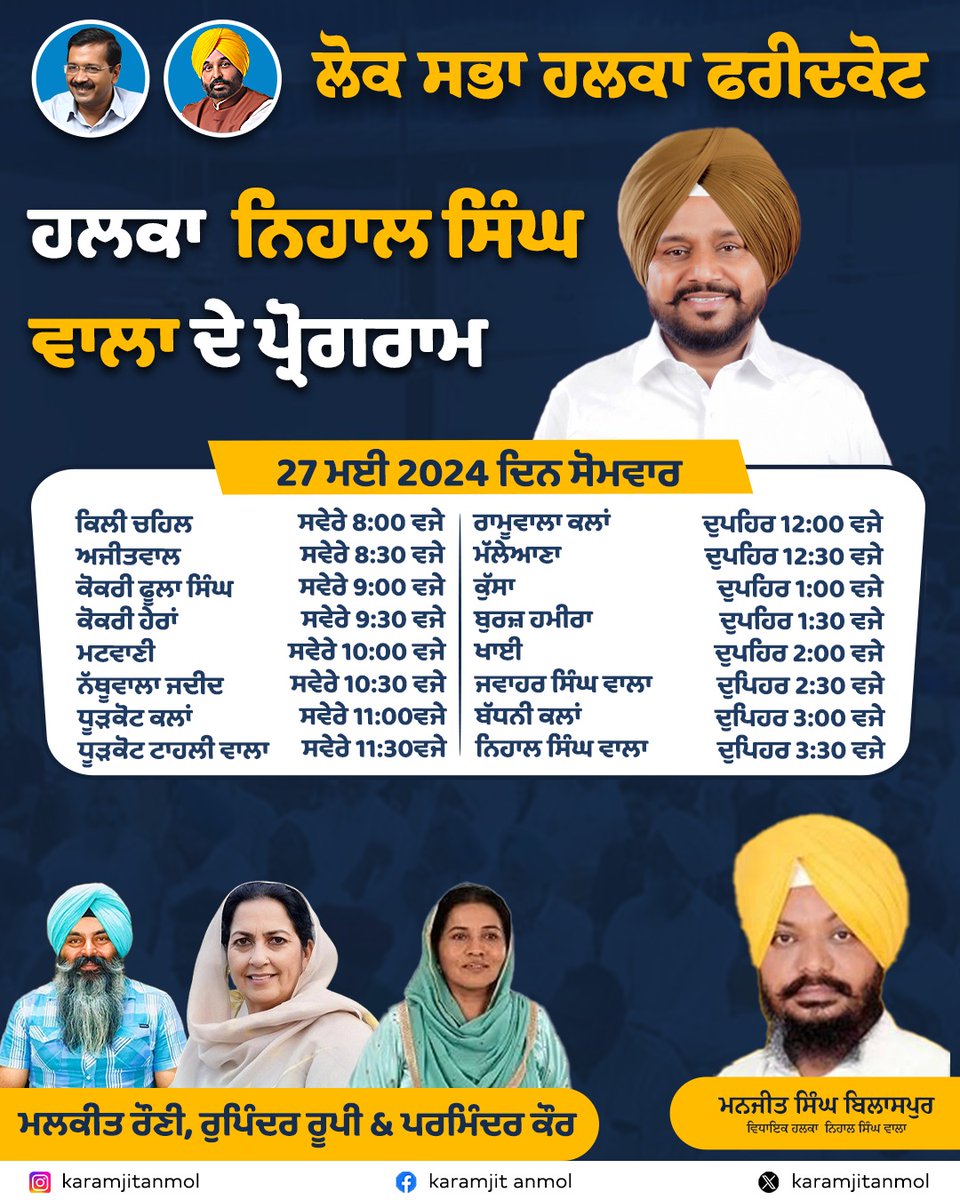 Karamjit Anmol (@karamjitanmol) on Twitter photo เจฎเฉเจฐเฉ เจเฉเจฃ เจชเฉเจฐเจเจพเจฐ เจฎเฉเจนเจฟเฉฐเจฎ เจจเฉเฉฐ เจนเฉเจฐ เจนเฉเจฒเจพเจฐเจพ เจฆเฉเจฃ เจฒเจ เจฎเฉเจฐเฉ เจงเจฐเจฎเจชเจคเจจเฉ เจเฉเจฐเจเฉเจค เจเฉเจฐ เจ
เจจเจฎเฉเจฒ เจฆเฉเจเจฐเจพ เจเฉฑเจฒเฉเจน เจฎเจฟเจคเฉ 27 เจฎเจ เจจเฉเฉฐ เจนเจฒเจเจพ เจจเจฟเจนเจพเจฒ เจธเจฟเฉฐเจ เจตเจพเจฒเจพ เจ
เฉฐเจฆเจฐ เจเฉเจคเฉ เจเจพเจฃ เจตเจพเจฒเฉ เจเฉเจฃ เจชเฉเจฐเจเจพเจฐ เจฆเฉเจฐเฉ เจฆเจพ เจตเฉเจฐเจตเจพเฅค
@officialrupinderrupi #parminderkaur
#karamjitAnmol #LokSabhaElections #AAPPunjab #faridkotdifariyaad เจฎเฉเจฐเฉ เจเฉเจฃ เจชเฉเจฐเจเจพเจฐ เจฎเฉเจนเจฟเฉฐเจฎ เจจเฉเฉฐ เจนเฉเจฐ เจนเฉเจฒเจพเจฐเจพ เจฆเฉเจฃ เจฒเจ เจฎเฉเจฐเฉ เจงเจฐเจฎเจชเจคเจจเฉ เจเฉเจฐเจเฉเจค เจเฉเจฐ เจ
เจจเจฎเฉเจฒ เจฆเฉเจเจฐเจพ เจเฉฑเจฒเฉเจน เจฎเจฟเจคเฉ 27 เจฎเจ เจจเฉเฉฐ เจนเจฒเจเจพ เจจเจฟเจนเจพเจฒ เจธเจฟเฉฐเจ เจตเจพเจฒเจพ เจ
เฉฐเจฆเจฐ เจเฉเจคเฉ เจเจพเจฃ เจตเจพเจฒเฉ เจเฉเจฃ เจชเฉเจฐเจเจพเจฐ เจฆเฉเจฐเฉ เจฆเจพ เจตเฉเจฐเจตเจพเฅค
@officialrupinderrupi #parminderkaur
#karamjitAnmol #LokSabhaElections #AAPPunjab #faridkotdifariyaad