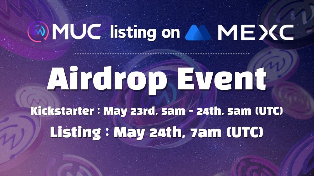 New airdrop: MUC Listing on MEXC (MUC)
Total Reward: 5,000 MUC
Rate: ⭐️⭐️⭐️⭐️
Winners: 100 Random
Distribution: within a week after airdrop ends

Airdrop Link: alphabot.app/muconmexc

#Airdrop #Airdrops #Airdropinspector #MUC #MEXC #Gate #AlphaBot #NewAirdrop #BigAirdrop