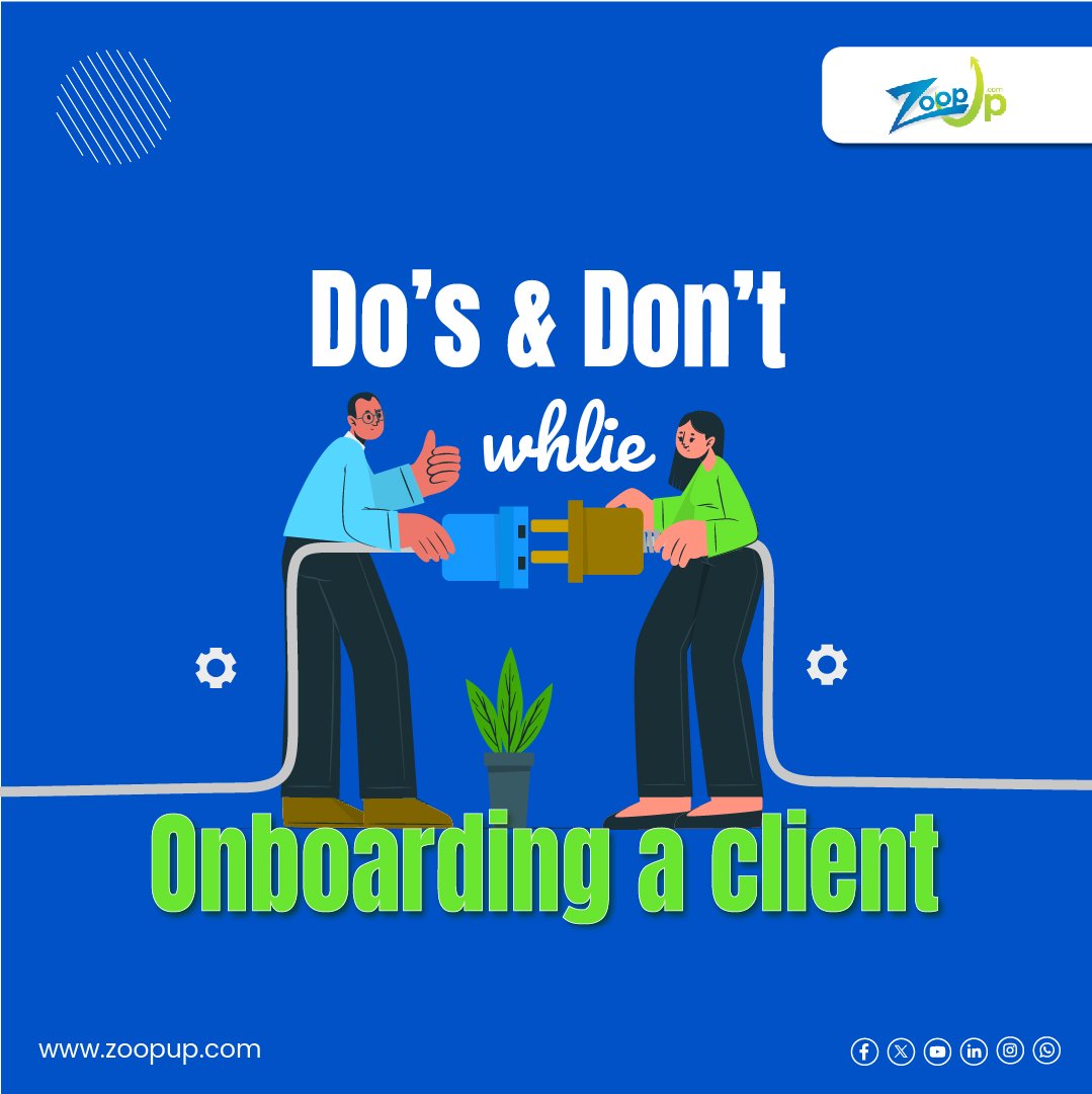 ZoopUpOfficial's tweet image. Do&apos;s and don&apos;ts while onboarding a client ✅❌

.

.
#clientproposal #proposal #clientonboarding #freelancetips #zoopup #projects #freelancers #gigs