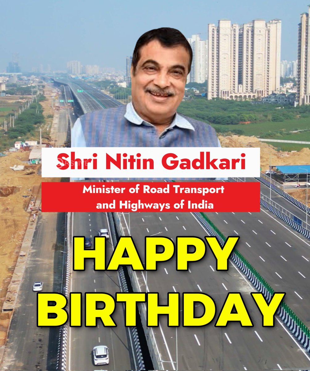 Happy birthday to our beloved leader, @nitin_gadkari!
May your dedication to nation-building continue to inspire us all.
Your vision for a better India is a beacon of hope for us all.
Here's to many more years of service to the nation! #NitinGadkari