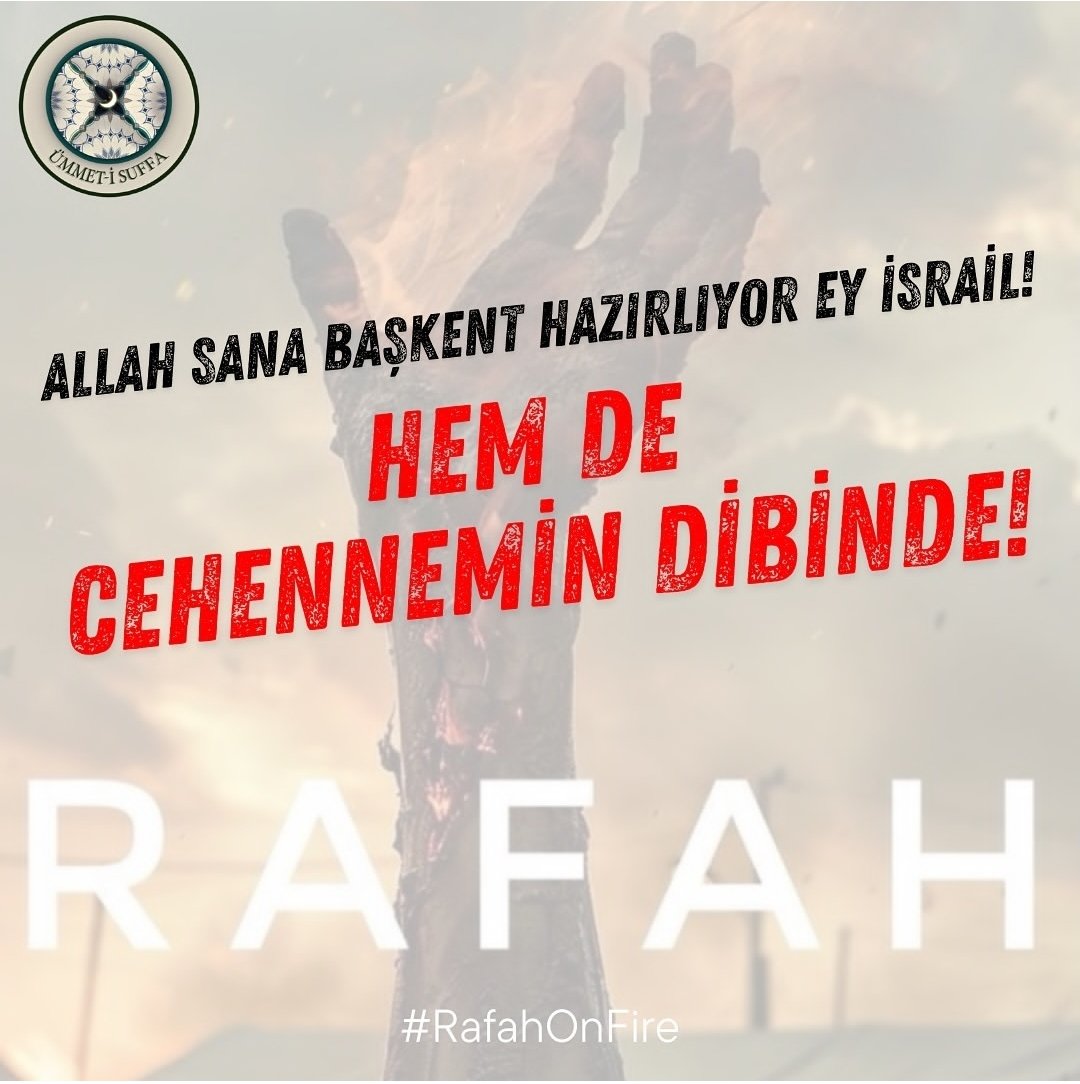 Yıkılasın İtrail
Enkazını görelim..

#RafahOnFire