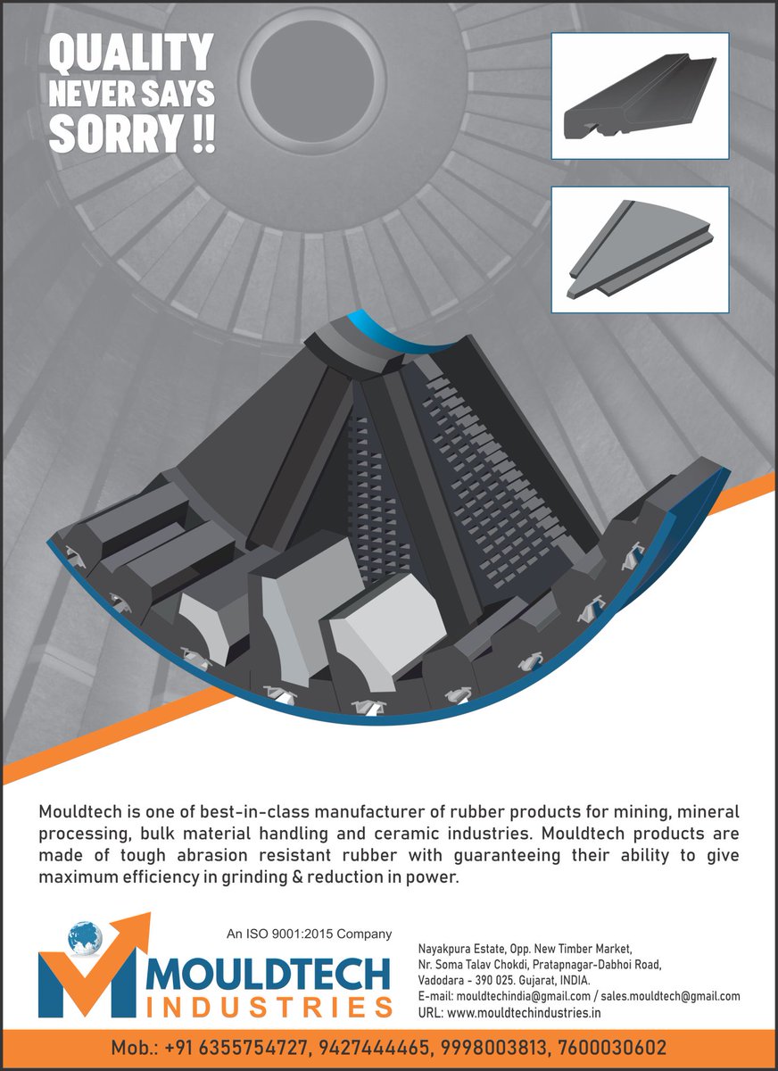 Mouldtech Industries, Ceramic India ceramicindia.com/company-detail… #ceramic #raw #materials #machinery #spareparts #chemical #roller #grinding #chinaclay #digitalink #color #frit #zincoxide #refractory #feldspar #sodapotash #tiles #sanitarywares #india #morbi #gujarat