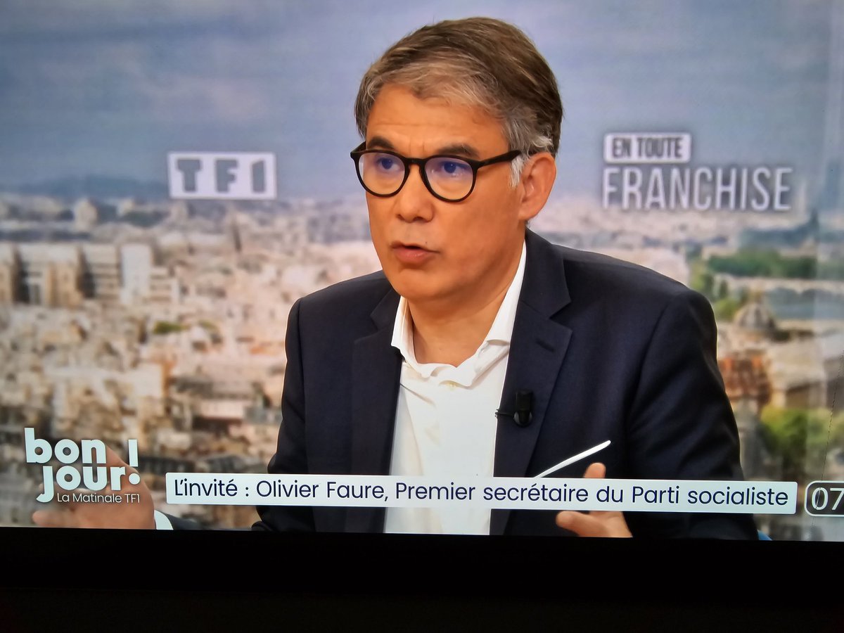 'Avec #Rafah la boucherie franchit 1 nouvelle étape. Il faut urgemment que la France reconnaisse l'Etat de Palestine. Il faut être du bon côté de l'Histoire. Ce geste politique et diplomatique puissant est une pierre nécessaire pour l'arrêt du massacre' @faureolivier #Tf1