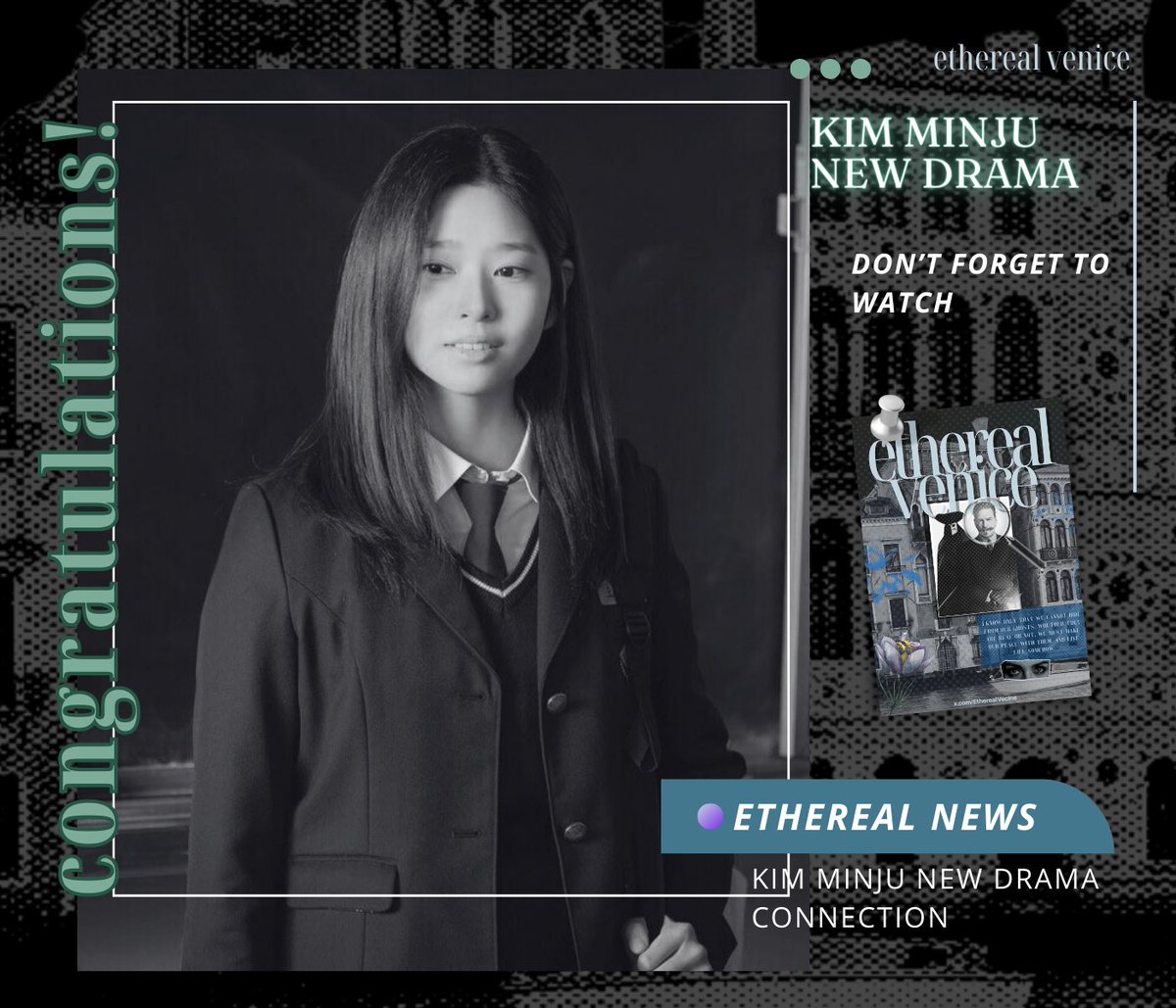 Congratulations to Kim Minju on your new drama, Connection. As she delves into the intricate storyline and brings her character to life, let's show her all the love and support she deserves.