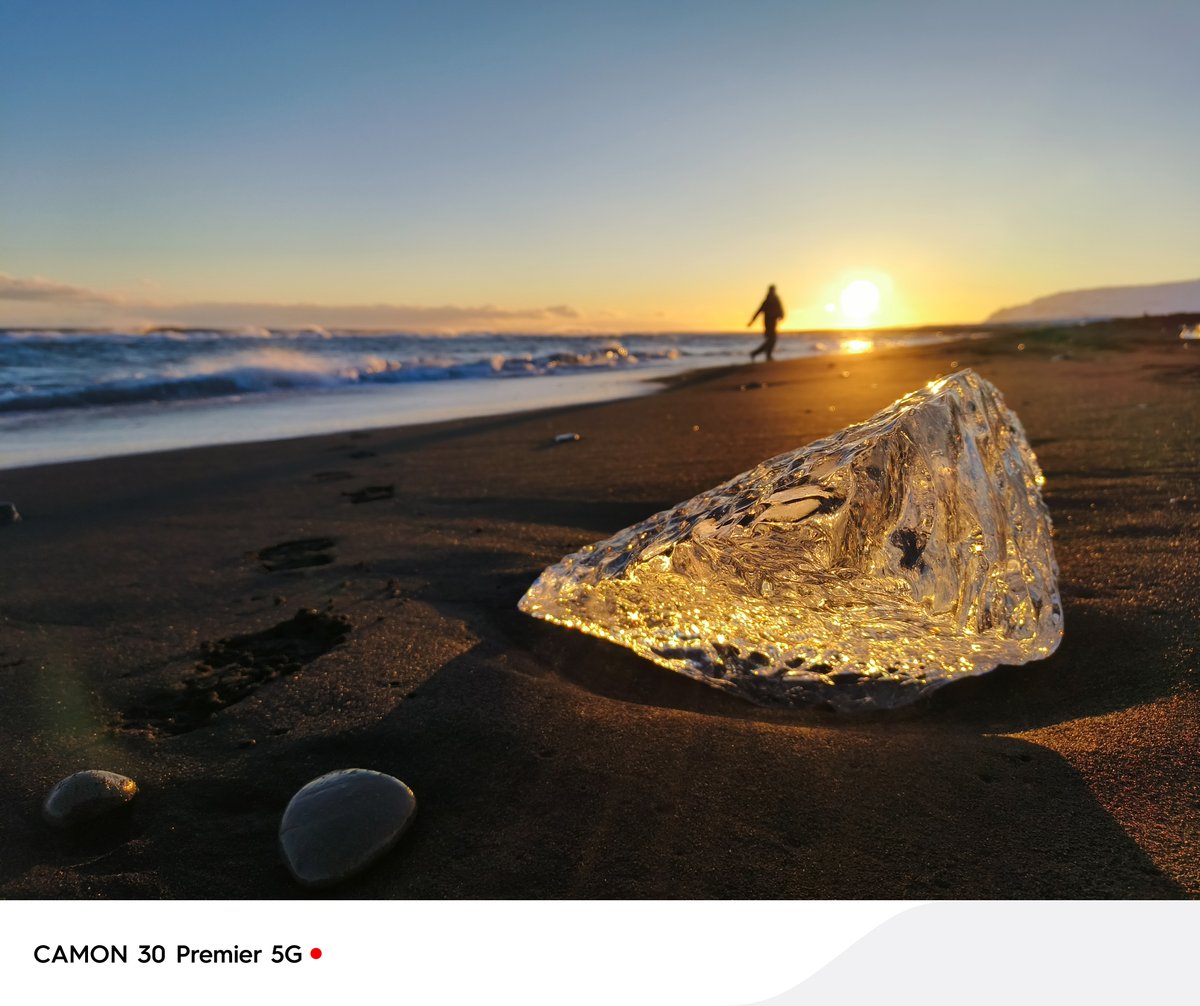 tecnomobile's tweet photo. Sparkling ice diamonds create a mesmerizing spectacle along the black sand shore. Shot on #CAMON30Premier5G.
#DualChipsVideoMaster #ExtremeAdventureExtraordinaryCapture
#ShotOnCAMON #TECNOCAMON30Series https://t.co/5dOxixmthm
