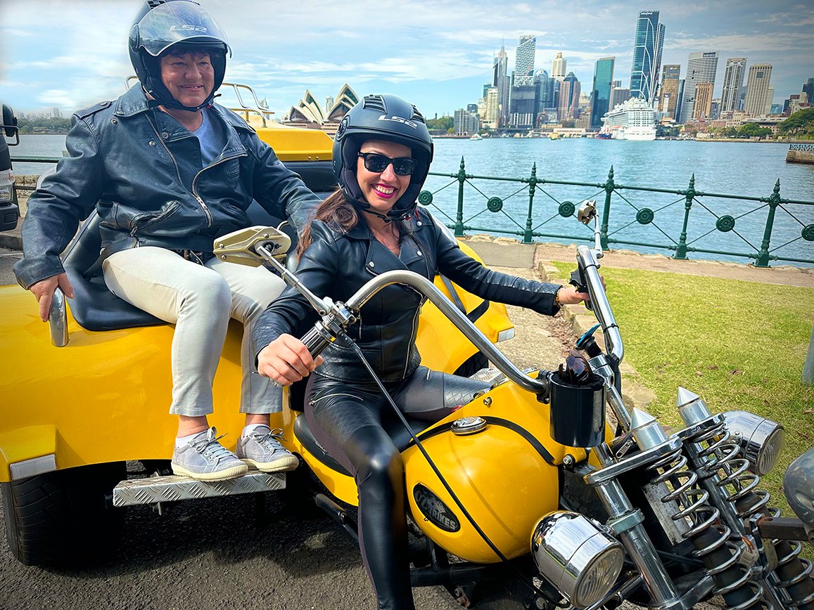Amazing experience!
The driver was a legend!!!!!
Of course U can use the pictures.
Was amazing.
Thank U
Regards
Lucia
Lucia and Mum wanted to have a look around #sydney
#trolltours provide #harleyandtriketours. So #feelthefreedom in #sydney  #excitement with a #harleyride
