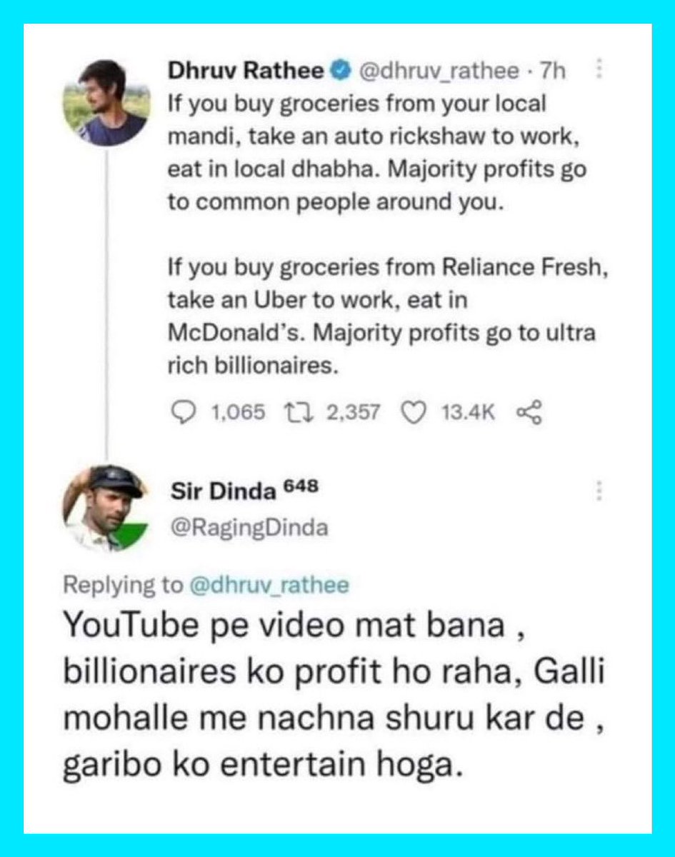 Framed this post for Dhruv Rathee 🔥🔥