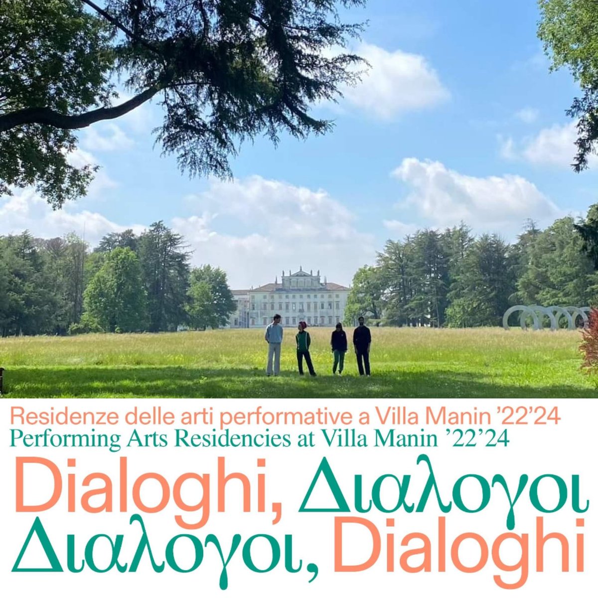 Verso Oz è il progetto #Dialoghi #Residenze a #VillaManin della compagnia di danza contemporanea #Arearea. La coreografa #MartaBevilacqua con #ValentinaSaggin accoglie il pubblico 29 maggio h18 #Parco #VillaManin #T3erzaTerra #Pistoletto @_cittadellarte ℹ️ bit.ly/AreareaDialoghi