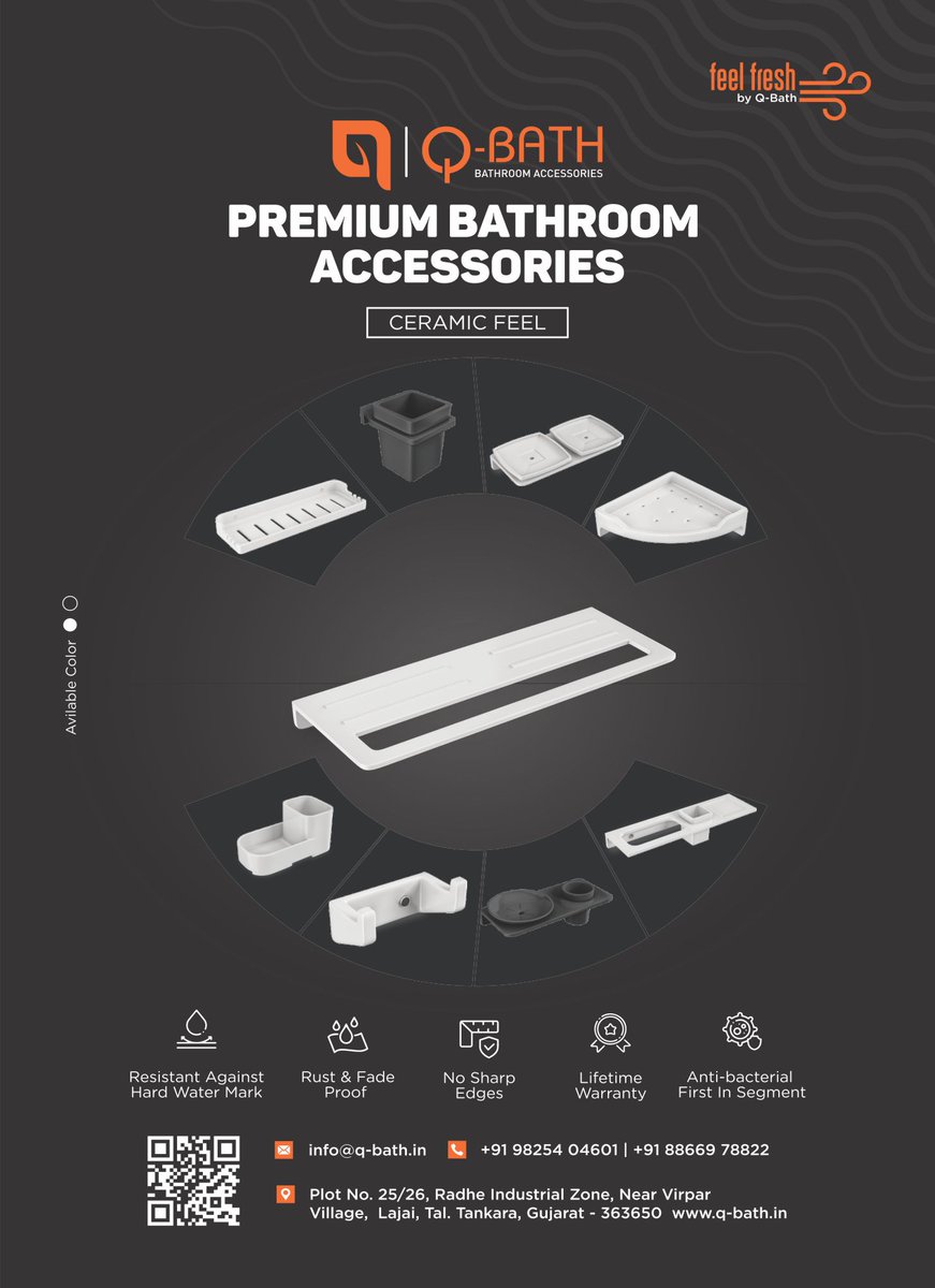 Q-Bath, Sanitarywares brand in India, Ceramic India ceramicindia.com/company-detail… #Bathroom #Accessories #Feel #india #ceramic #bathware #bathroom #vanity #cabinet #tabletop #fittings #interior #decor #onepiece #washbasin #thangadh #morbi #gujarat #manufacturers