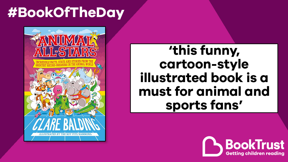 Our #BookOfTheDay is a fantastic guide to different animals - and it's ideal for children who like dipping in and out of books. #AnimalAllStars from @clarebalding and @tbfhDotCom is a really engaging read: booktrust.org.uk/book/a/animal-… @HachetteKids