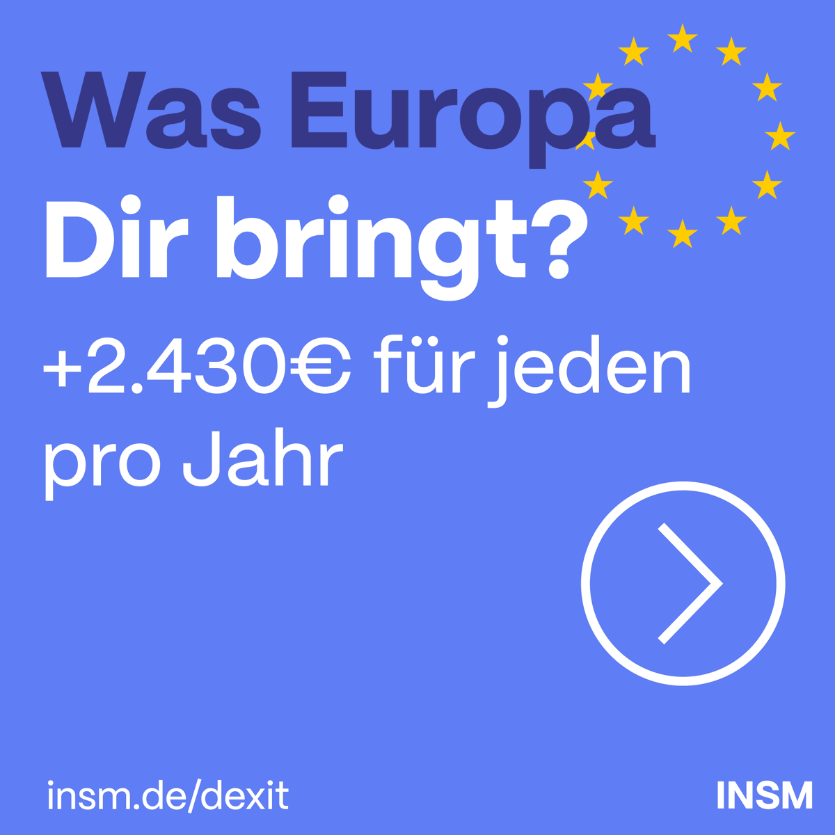 insm's tweet photo. Kein Land profitiert so von der #EU wie Deutschland. 🇩🇪 Wir sind der größte Nettozahler im Hinblick auf die EU-Beiträge, aber gleichzeitig sind wir sind auch der mit Abstand größte Profiteur. Die #Dexit-Fantasien von den politischen Rändern sind fatal: https://t.co/j6qHxl4e2a https://t.co/1rR8jxHBZ2