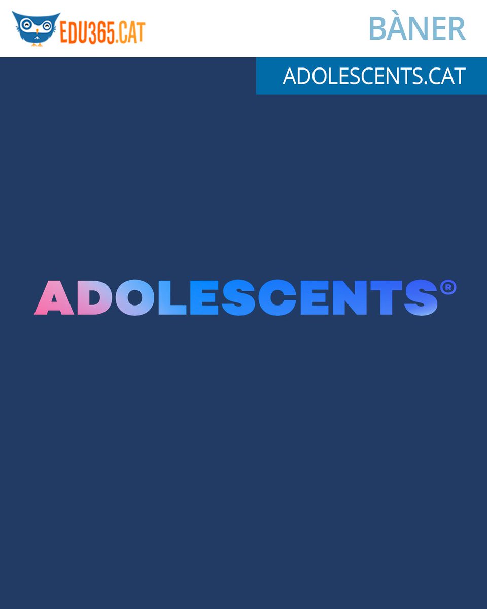 Descobriu Adolescents.cat, hi trobareu articles i consells útils per a la vostra vida diària. Exploreu el consultori per compartir dubtes i obtenir respostes anònimes i sinceres sobre amor, salut i benestar. 🔗adolescents.cat 🔗edu365.cat #Edu365