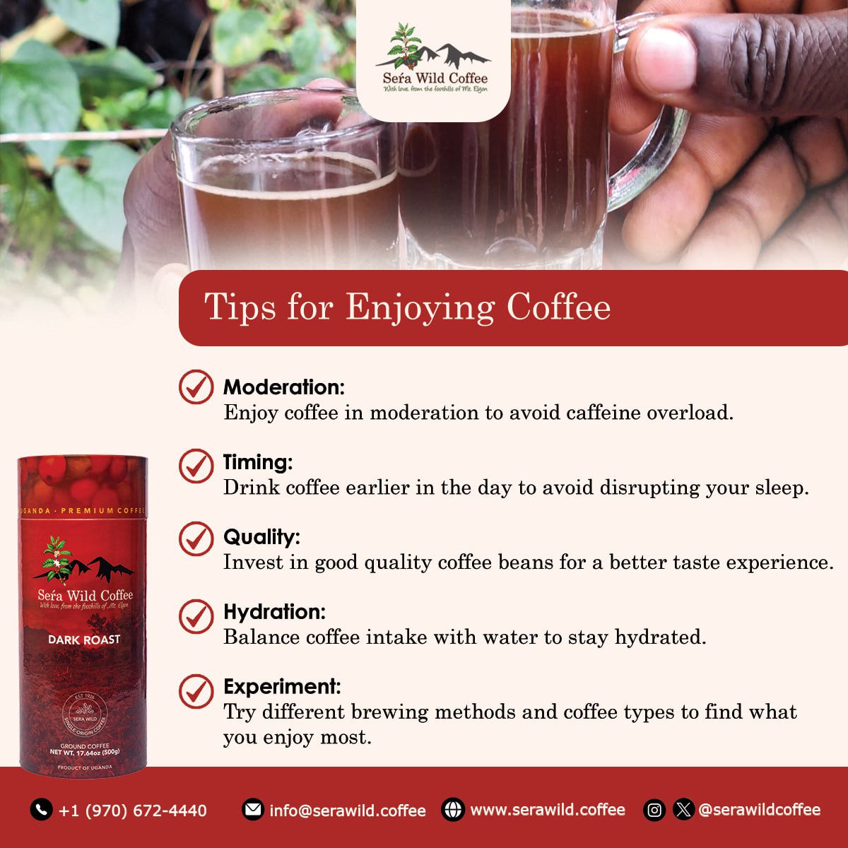 Want to enjoy coffee more, start your week, take note of some of these coffee tips: Discover new brewing methods, explore diverse origins, use fresh beans, experiment with recipes, and savor each sip mindfully for a flavorful start to your day.

#newweek #coffeetips #mondayvibes