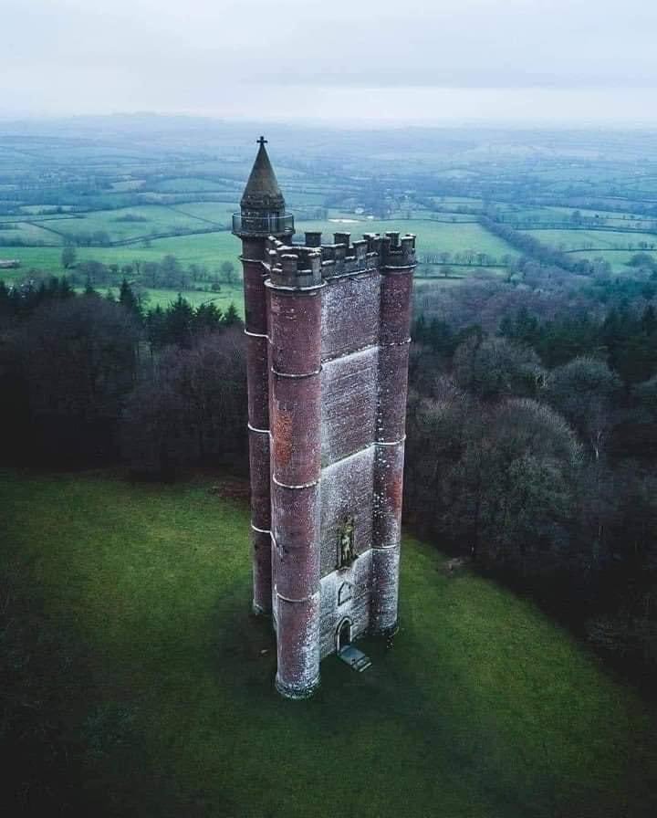 The real 'Rapunzel' Tower, in the English Countryside King Alfred's Tower is 49 metres tall, built between 1762 and 1779, it was designed by architect Henry Flitcroft who used more than a million red bricks. This is a tower of death built by barbarians ! #EnglandIsDead #british