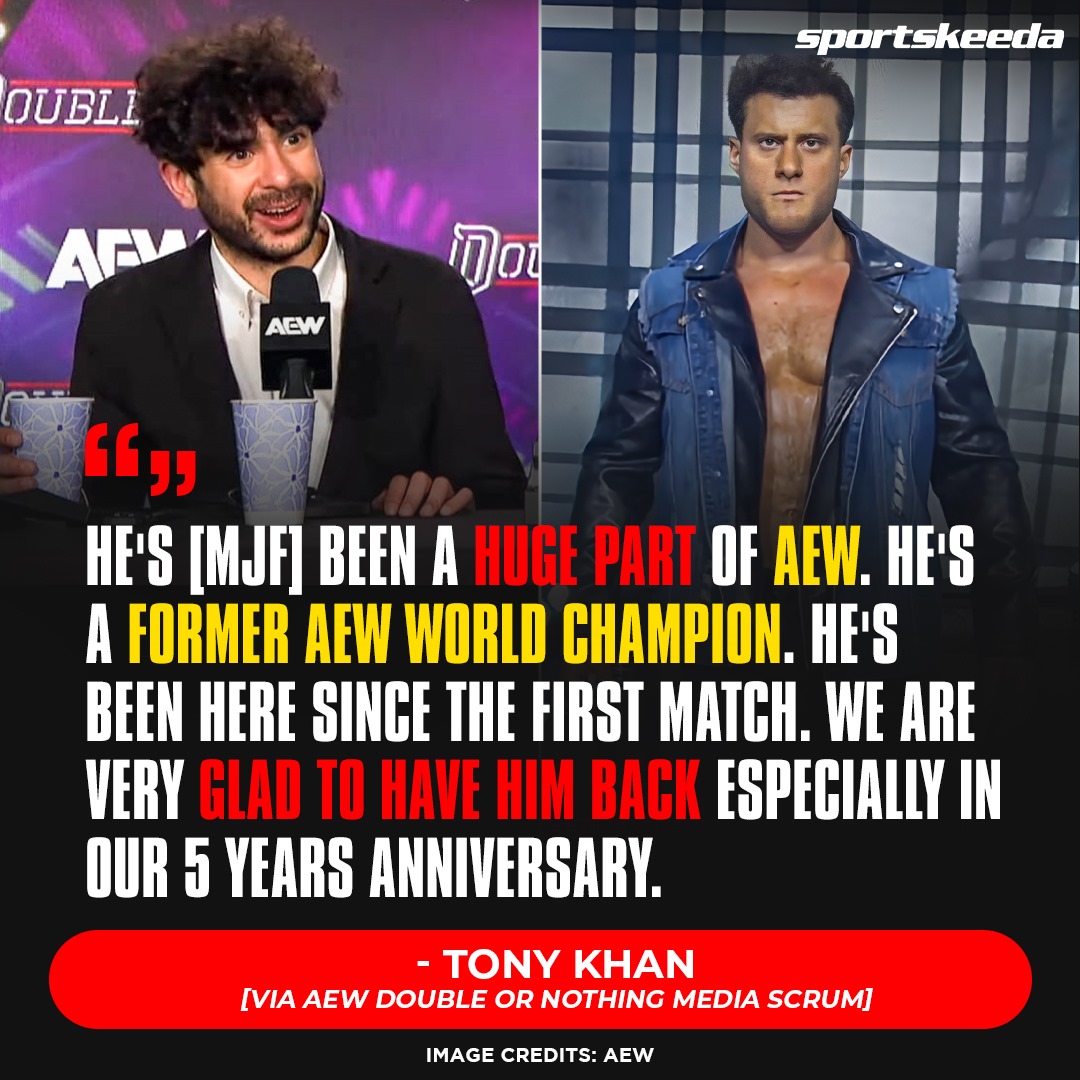 #TonyKhan speaks on #MJF's much-awaited return. #AEWDoN