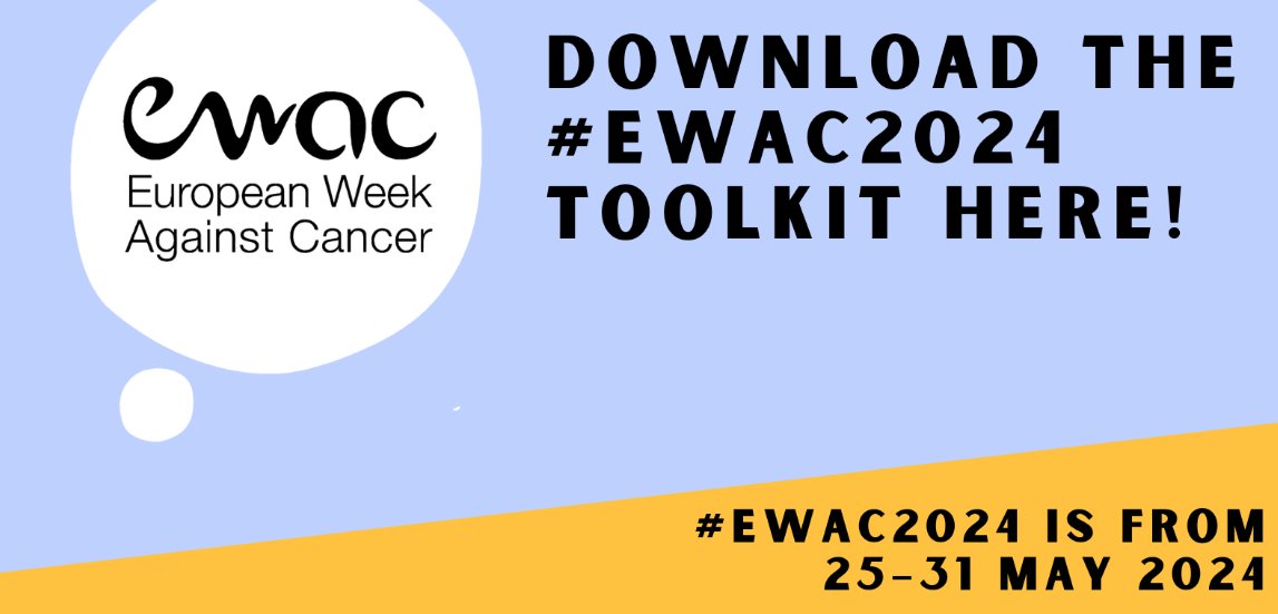 Happy Monday of the European Week Against Cancer 2024 #EWAC2024. What are you doing this week to help fight against #cancer? #CancerPrevention Download your toolkit here shorturl.at/vZihe