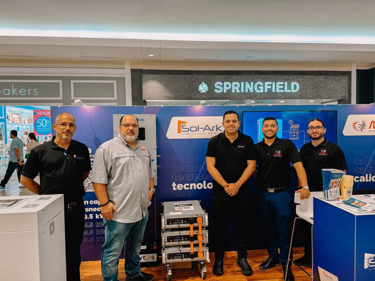 Recently, it's been super busy!  But we managed to carve out some time to join @MultibatteriesForklifts, CRL, and @SolArkSola at a small expo in a PR mall. Despite the limited space, foot traffic was incredible, and many customers loved our products! 🚀✨