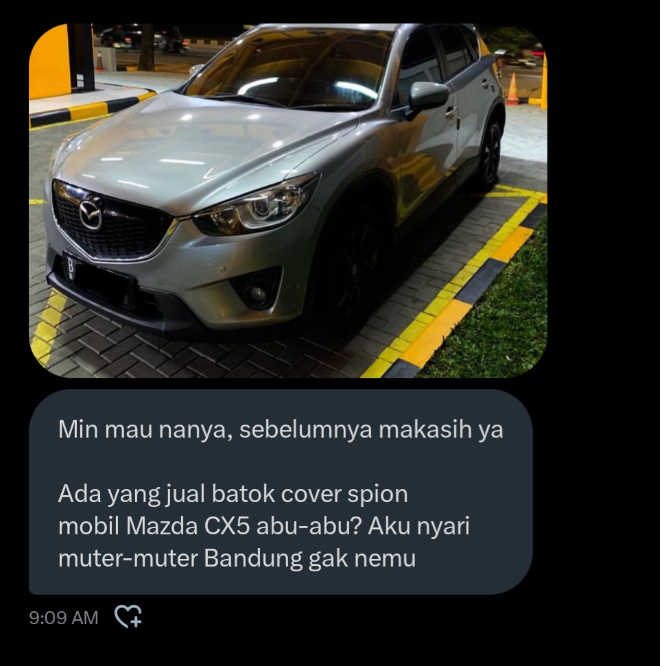 Min mau nanya, sebelumnya makasih ya

Ada yang jual batok cover spion mobil Mazda CX5 abu-abu? Aku nyari muter-muter Bandung gak nemu