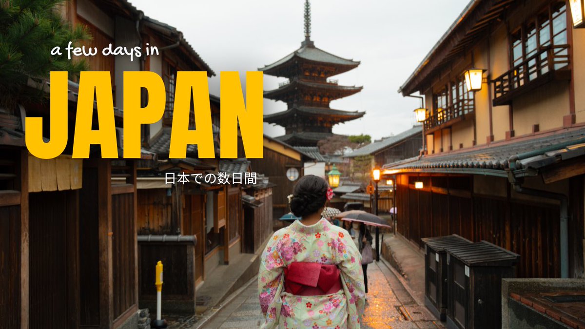 Solo in Japan 🇯🇵 - Spend a week with me exploring (or at least attempting to explore 😭) Tokyo + Kyoto. [a short film] youtu.be/WLZqtQNgIlQ