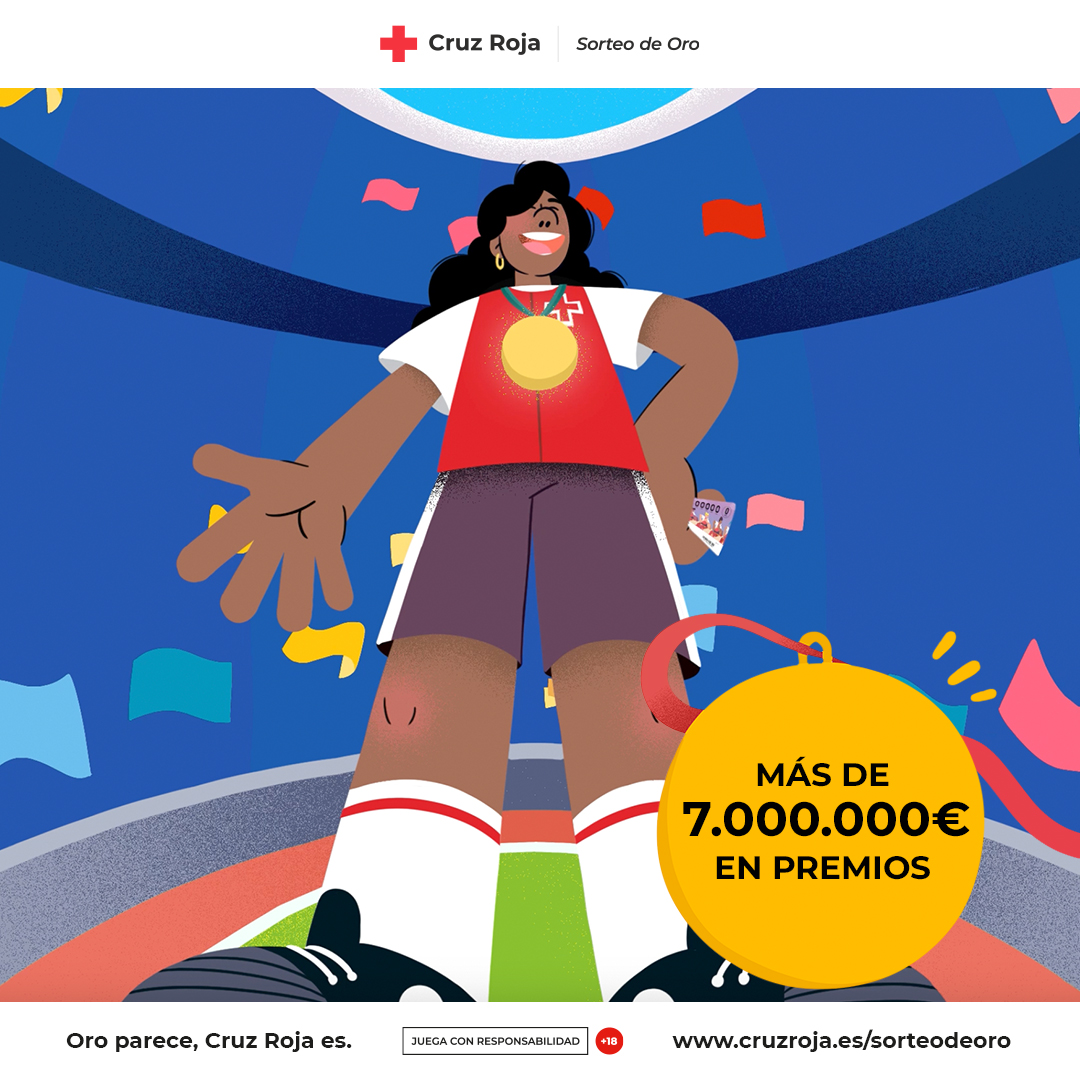 En el Sorteo de Oro ganas los más de 7.000.000 € en hasta 11.700 premios y saber que con tu boleto colaboras a que nuestra labor solidaria llegue cada vez más lejos.

Inscríbete aquí para recibir un SMS con los números premiados: : ow.ly/FlVt50RNVBH

#GanemosElOro