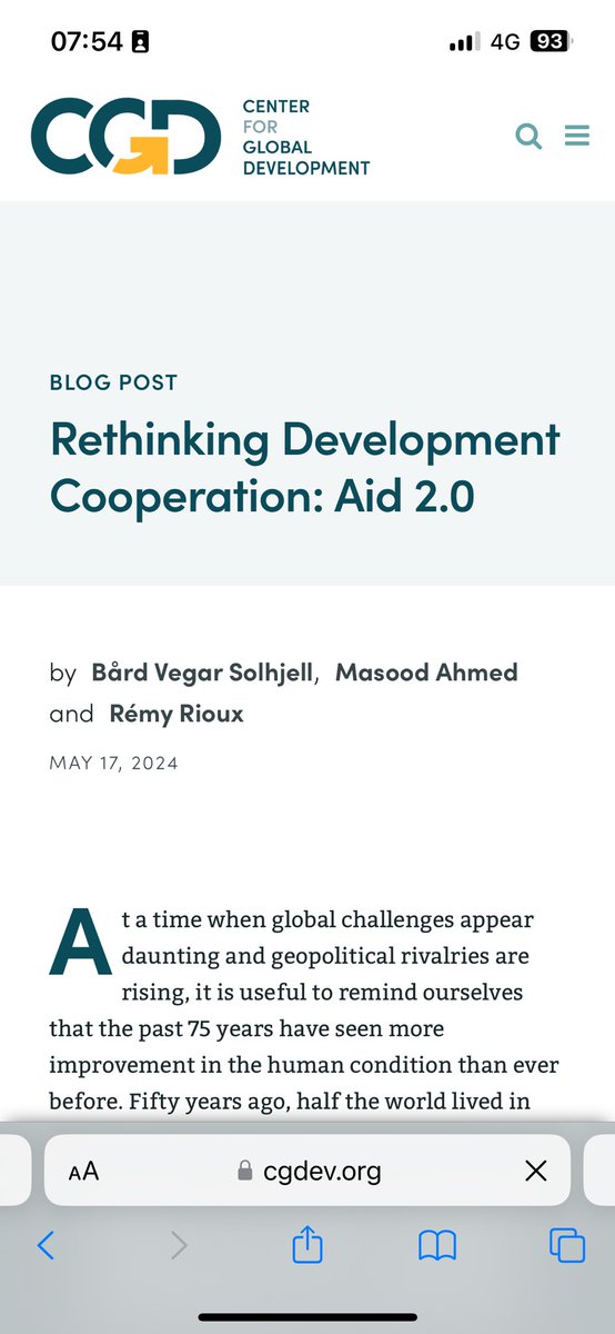 Bård Vegar Solhjell (@bardvegar) on Twitter photo -Aid will need to adapt to the changed landscape for international co-operation & the growing importance of cross border issues," Spent a day with 20+ colleagues discussing the future of #ODA #SDG17 #FFD25 cgdev.org/blog/rethinkin… Article w @MasoodCGD <a href="/RiouxRemy/">Rémy Rioux</a> on Future of Dev. -Aid will need to adapt to the changed landscape for international co-operation & the growing importance of cross border issues," Spent a day with 20+ colleagues discussing the future of #ODA #SDG17 #FFD25 cgdev.org/blog/rethinkin… Article w @MasoodCGD <a href="/RiouxRemy/">Rémy Rioux</a> on Future of Dev.