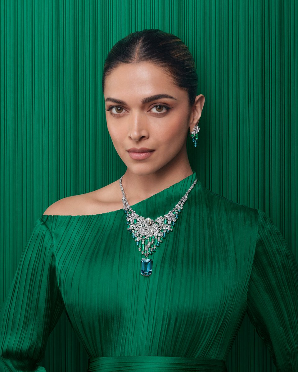 the most beautiful woman deepika padukone for Cartier's Nature Sauvage high jewelry collection