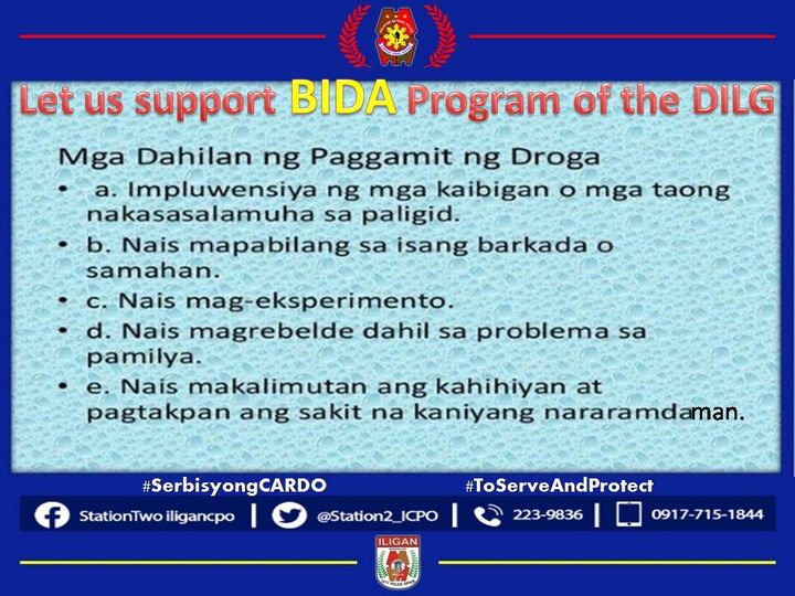 LET US SUPPORT BIDA PROGRAM OF THE DILG #ToServeandProtect #BagongPilipinas #SerbisyongCARDO #SerbisyongMayPuso