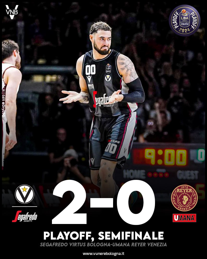 A una vittoria dalle Finals 💪⚪⚫

#VNB | #Virtus | #LBAFinals