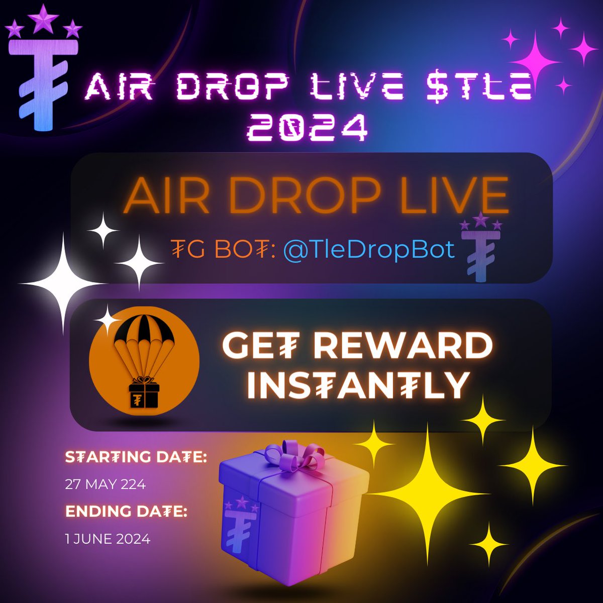 CodexArcanum's tweet photo. ₮LE #AIRDROP IS #LIVE

With our respect, and true feelings.

⚜️ As a #special #bonus, participate in our massive, 10M $₮le #token #airdrop with simple tasks.

⚜️ Claim your reward #Instantly 🔥

⚜️ Join our airdrop at: https://t.co/AfvcvgnH5K

⚜️ Hold your $₮le tokens, because ₮he #Blackhole began response. 
—————
₮G Channel https://t.co/g0BrVCedZ6
₮le₮on https://t.co/Zu8OGL21Ys

#tel #tle #freetoken #telton #tg #wallet #tonkeepr #crypto_revolution #token #telegram #open #network #ton #not #notcoin #toncoin #premium #tleton #tlecoin #tletoken #btc #trx #binane #storm_tradre #tletok #tok #AirDrop #AirDropLive $tle $tok