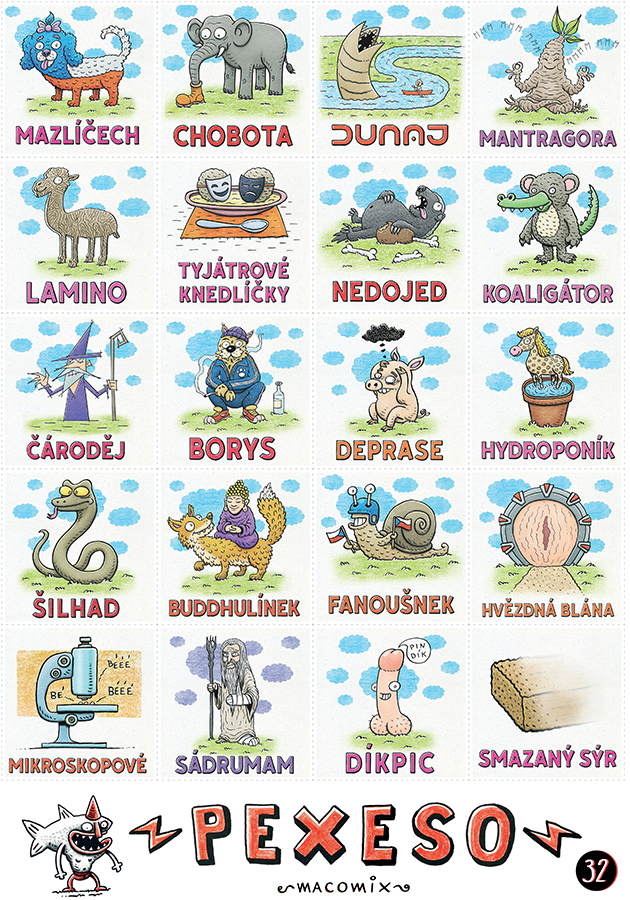 Z repostů vyberu nešťastníka, který bohužel dostane toto nové pexeso č. 32 ;)
