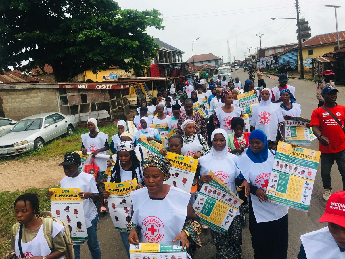 odelami02's tweet photo. For some months, @redcross_osun had been assisting @Osun_State_Gov in reducing the spread of Diphtheria Disease in the State.....

Thanks to @nrcs_ng @IFRCAfrica for the support.. https://t.co/l94jIAupzG https://t.co/QJ5EsppzIr