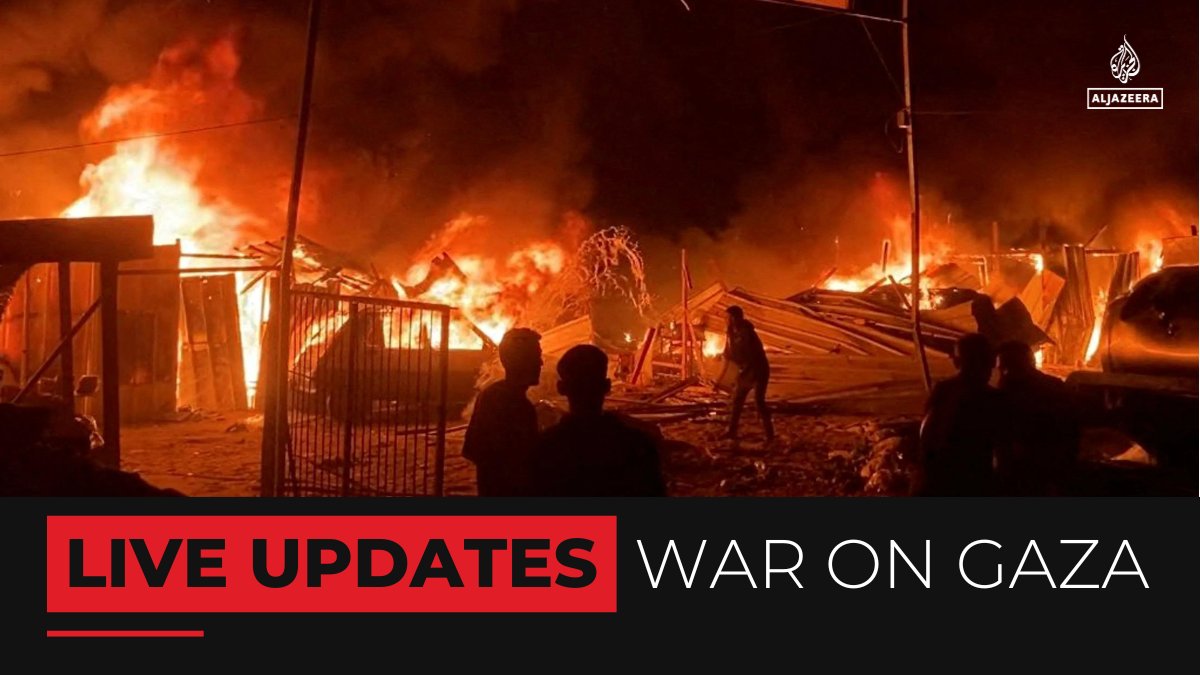 Israeli forces have bombed a tent camp housing displaced people in a designated safe zone in Rafah. Even as outrage grows, Israel continues its attacks across the Gaza Strip. 🔴 Follow our LIVE coverage: aje.io/srb4v6