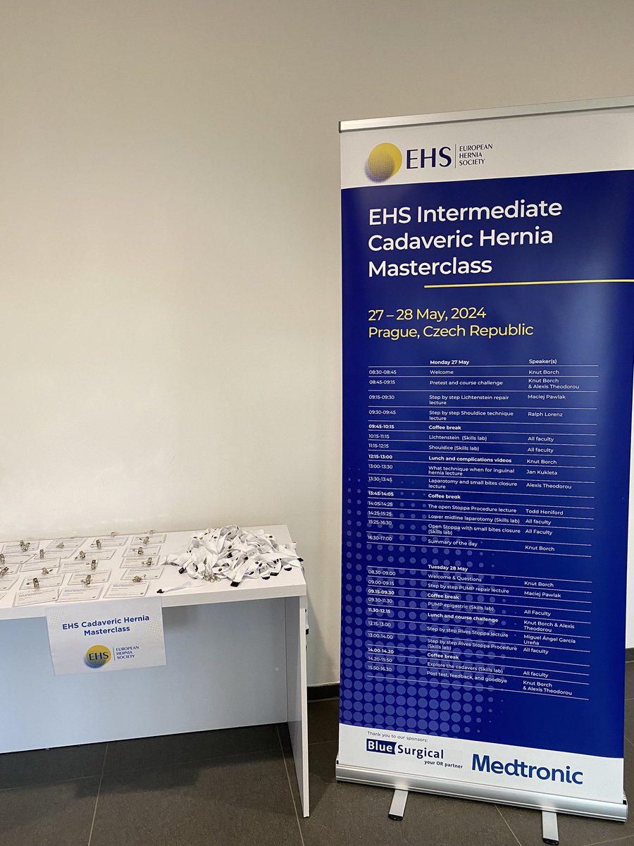 The EHS Intermediate Cadaveric Hernia Masterclass is about to kickstart a whole week of #EHSPrague2024 stay tuned for amazing #Hernia material #HerniaCourse #HerniaSurgery #AWSurgery #HerniaFriends #IamEHS @surgeongandhi