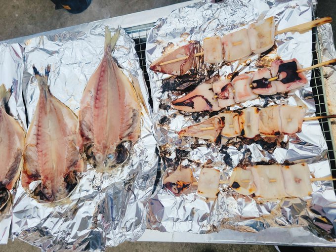 作家さんBBQ会中!!(雨☔) 